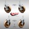 Service Caster 5 Inch SS High Temp Phenolic Swivel 3/8 Inch Threaded Stem Caster Brakes, 2PK SCC-SSTS20S514-PHSHT-381615-2-TLB-2 - alternate 2